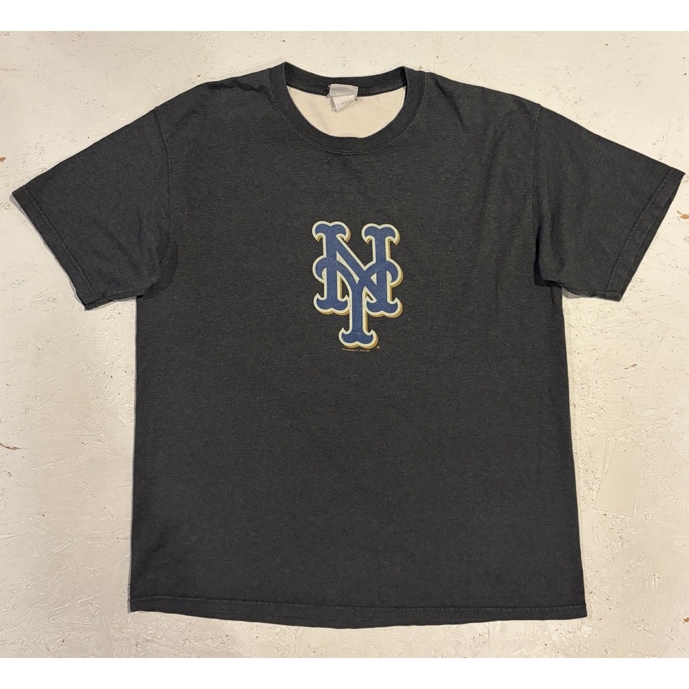 Vintage New York Mets Shirt Mens XL Gray MLB Baseball Lee Sport Graphic Tee